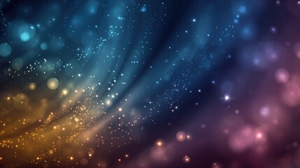 Obraz premium Abstract Gradient with Bokeh and Light Particles