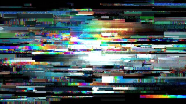 Digital Glitch Abstract