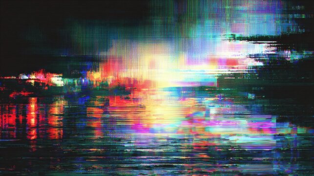 Digital Glitch Art Reflection