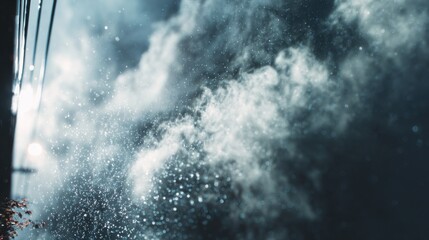 Water Droplets and Mist in Soft Light