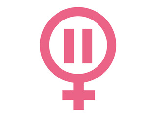 Gender Venus symbol. Menopause sign
