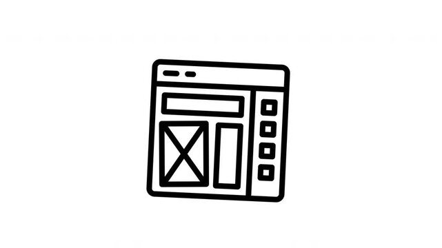 wireframe animated icon
