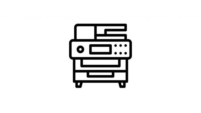 multifunction printer animated icon