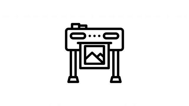 plotter animated icon