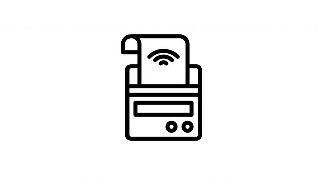 wireless printer animated icon
