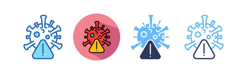 Infection multistyle icon