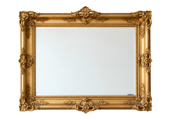 Elegant Gold Ornate Frame  Classic Decor Element