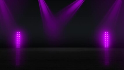 abstract purple volumetric neon stage light DJ and party background - Powered by Adobe