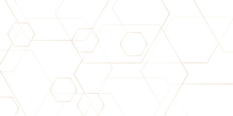 Hexagon geometric on a white background. Geometric abstract background with simple Hexagon elements. clean and modern science chemical theme background. hexagon geometric pattern vector illustration	