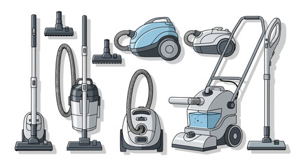 Comprehensive collection of essential vacuum cleaners and versatile floor cleaning appliances designed for effective home and professional use