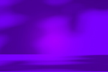 Wall interior background, studio and backdrops show products.with shadow from window color white and blue background for text insertion and presentation product	