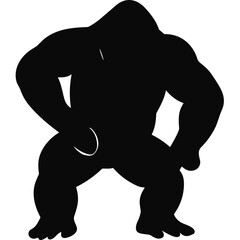 Fototapeta premium gorilla silhouette