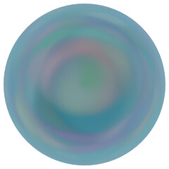 Colorful Gradient Sphere with Iridescent Swirl Glow