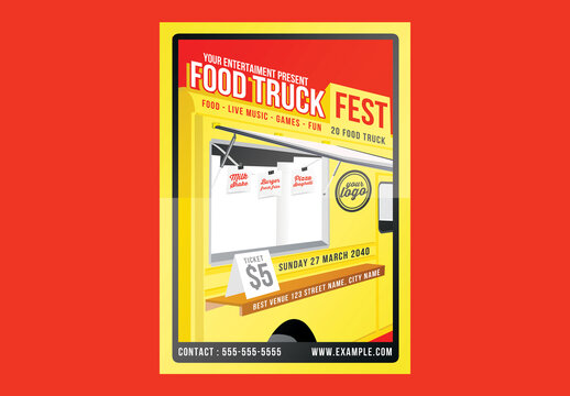 Food Truck Festival Flyer Poster