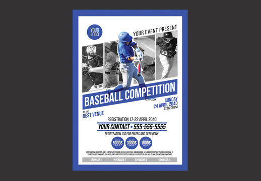 Baseball Competition Poster Flyer