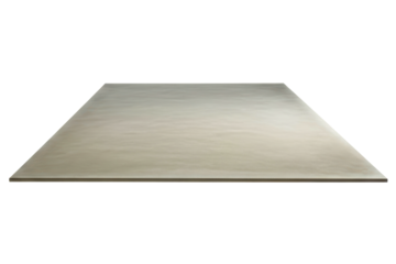 Large square polished concrete slab for flooring on a transparent background