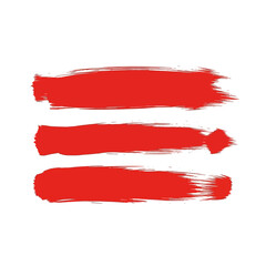 Obraz premium Bold red brush strokes abstract art design element expressive textured lines for dynamic visual projects creative marketing materials isolated on white background