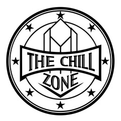 Chill zone emblem on white background