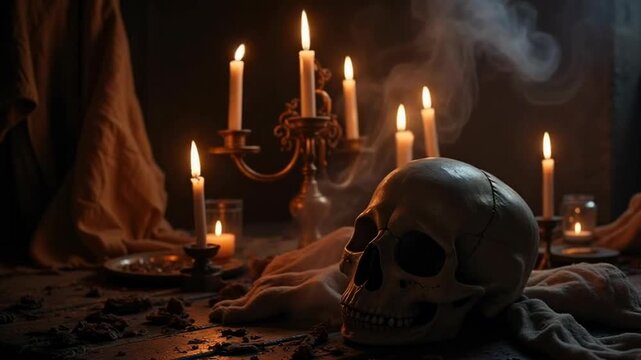 This image can serve as a backdrop for a mystical or Halloween-themed story.