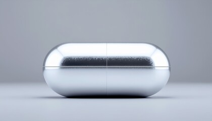 Silver Capsule Object