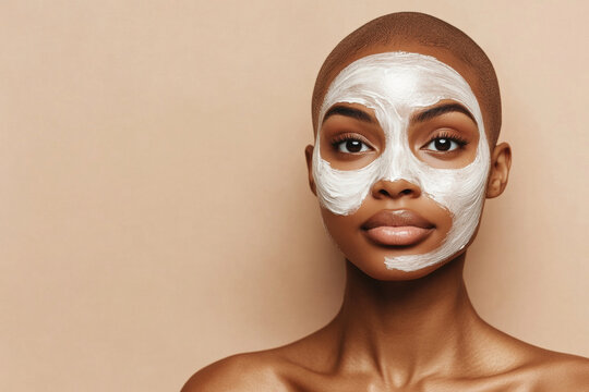 Woman with Facial Mask