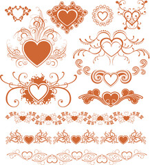 Abstract geometric design with bold color accents and clean lines