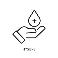 Hygiene thin line vector icons.