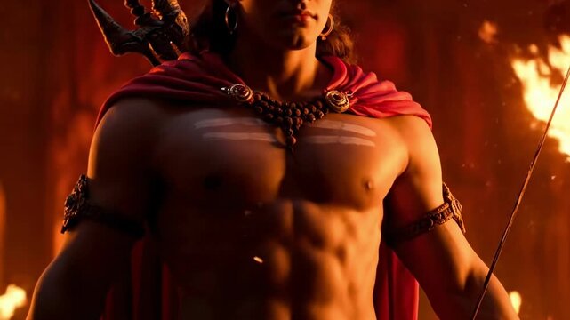 Lord Rama Embodiment A Powerful Depiction for Religious Observances and Festive Celebrations of Hinduism Traditions and Festivals