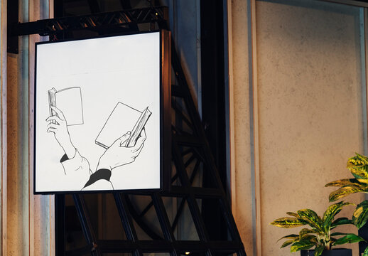 Artistic Display With Hand Illustration Mockup PSD With Generative AI