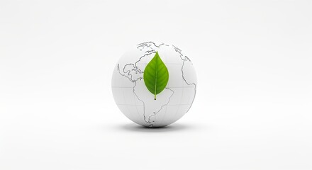 A tiny green sprout growing from the earth is a symbol of global ecology and nature's concept on our planet