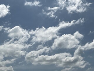 blue sky with clouds that is very beautiful vibe
