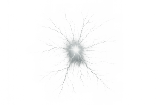 Energy blast generating electric light discharge with bright glow effect, abstract power explosion background