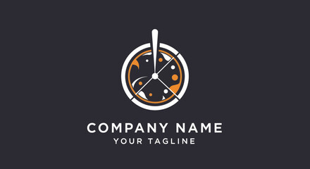 Creative Clock and Spoon Logo Design for a Food or Restaurant Business.