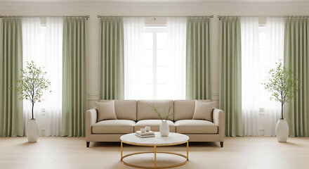Fototapeta premium modern living room with armchair