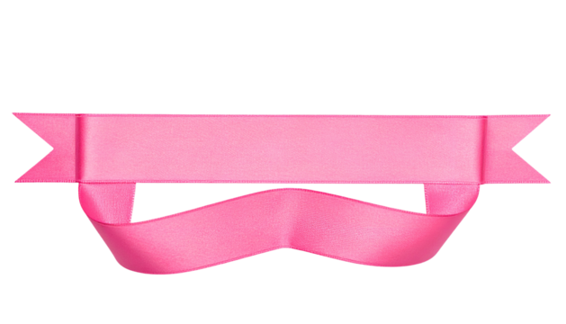 A pink banner with a space for text against a black background