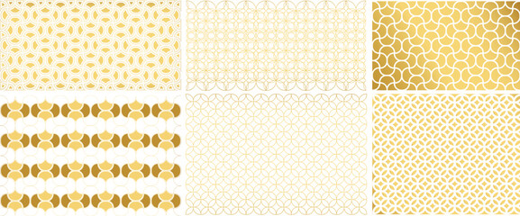 Luxury Abstract Pattern Background with Metallic Gold, Luxury Seamless Background with Decorative Gold Lines and Shapes, Elegant Luxury Pattern Background with Golden Ornamental Design