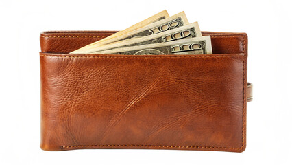 leather wallet with money