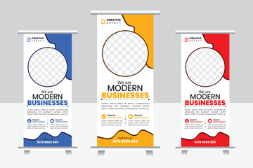 Business Roll Up Banner Design.
