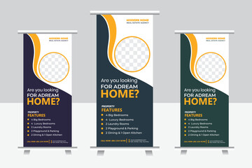  Real Estate Roll Up Banner Design.