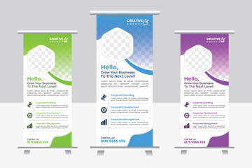 Travel Roll Up Banner Design.