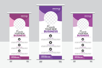 Business Roll Up Banner Design.