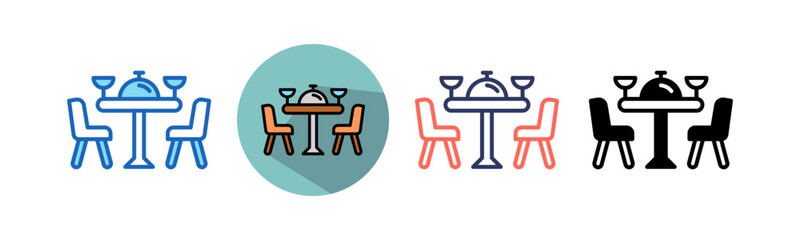 Dinner Table multistyle icon
