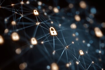 Network Security Locks Cybersecurity Data Protection Safety Privacy Protection Internet Access Privacy Digital Security Global Network Digital Network Security Connection Safety