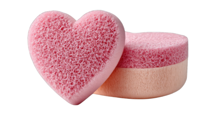 Light Pink Heart Shaped Gummy Candies Covered in Sugar Sprinkles with One Round Gummy Beside Them on a Clean Black Background