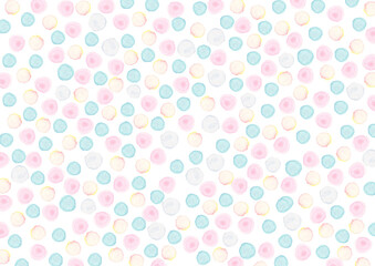パステルカラーの水玉模様の背景