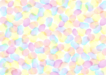 カラフルな水玉模様の背景