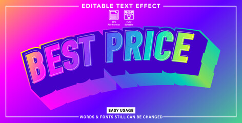 Editable graphic text effect best price styles