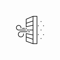 air purifier filter icon sign vector