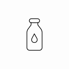 milk bottle liquid icon sign vector
