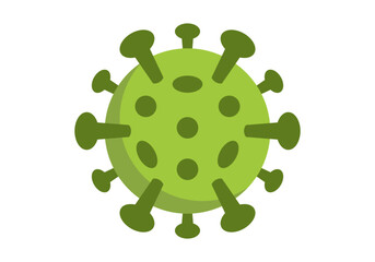 Obraz premium Virus Flat Colored Icon for Healthcare, Disease, and Medical Research Concept